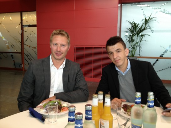 Ole Johansson, CAM (to the left) and Edin Mujanic, trainer.