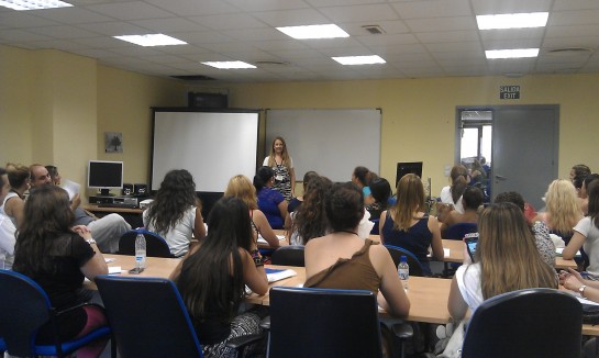 A training session in Transcom Sevilla