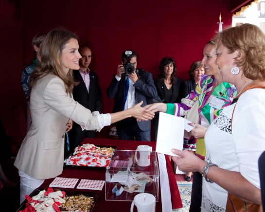 H.R.H Letizia Princess of Asturias receives the Transcom representatives