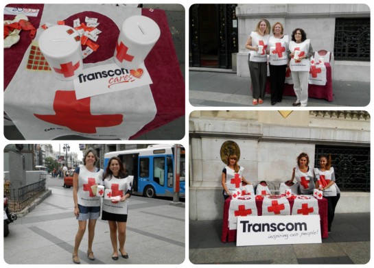 Transcom Volunteers with the Spanish Red Cross