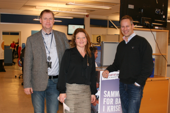 From left: Øistein Lund (CCM), Stine Antonsen (Projectleader) and Jon-Ivar Nygård (Major Fredrikstad)